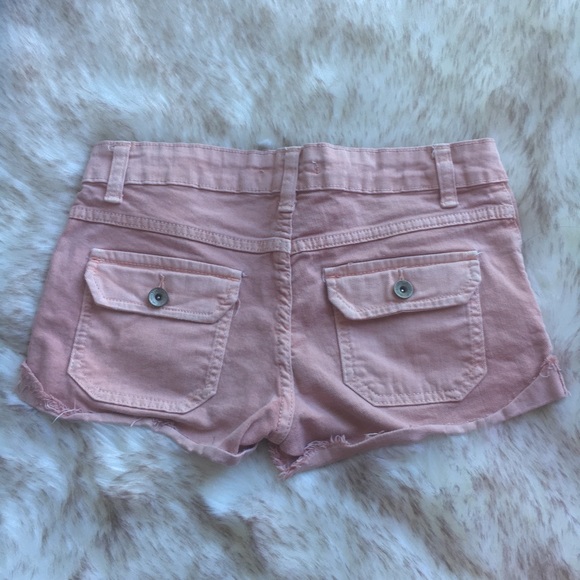 Zara TRF peachy pink denim shorts - US 2 / EU 34 - Picture 2 of 8